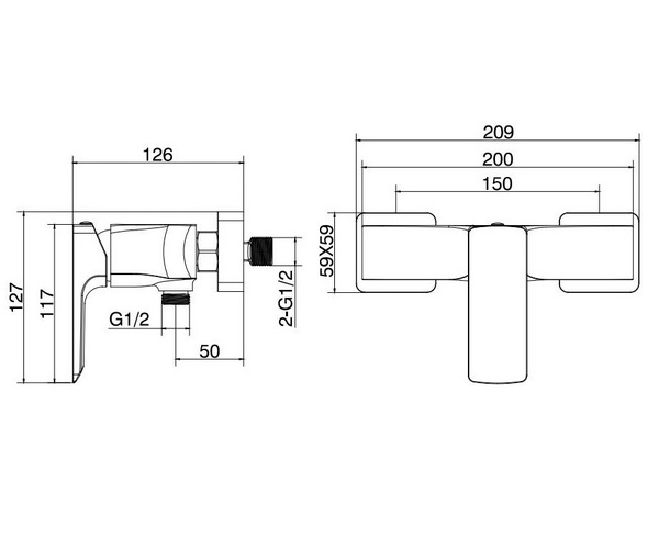 смеситель для душа ALLEN BRAU INFINITY